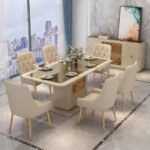 Ensemble Salle à Manger Prestige — Crème & Accents Dorés